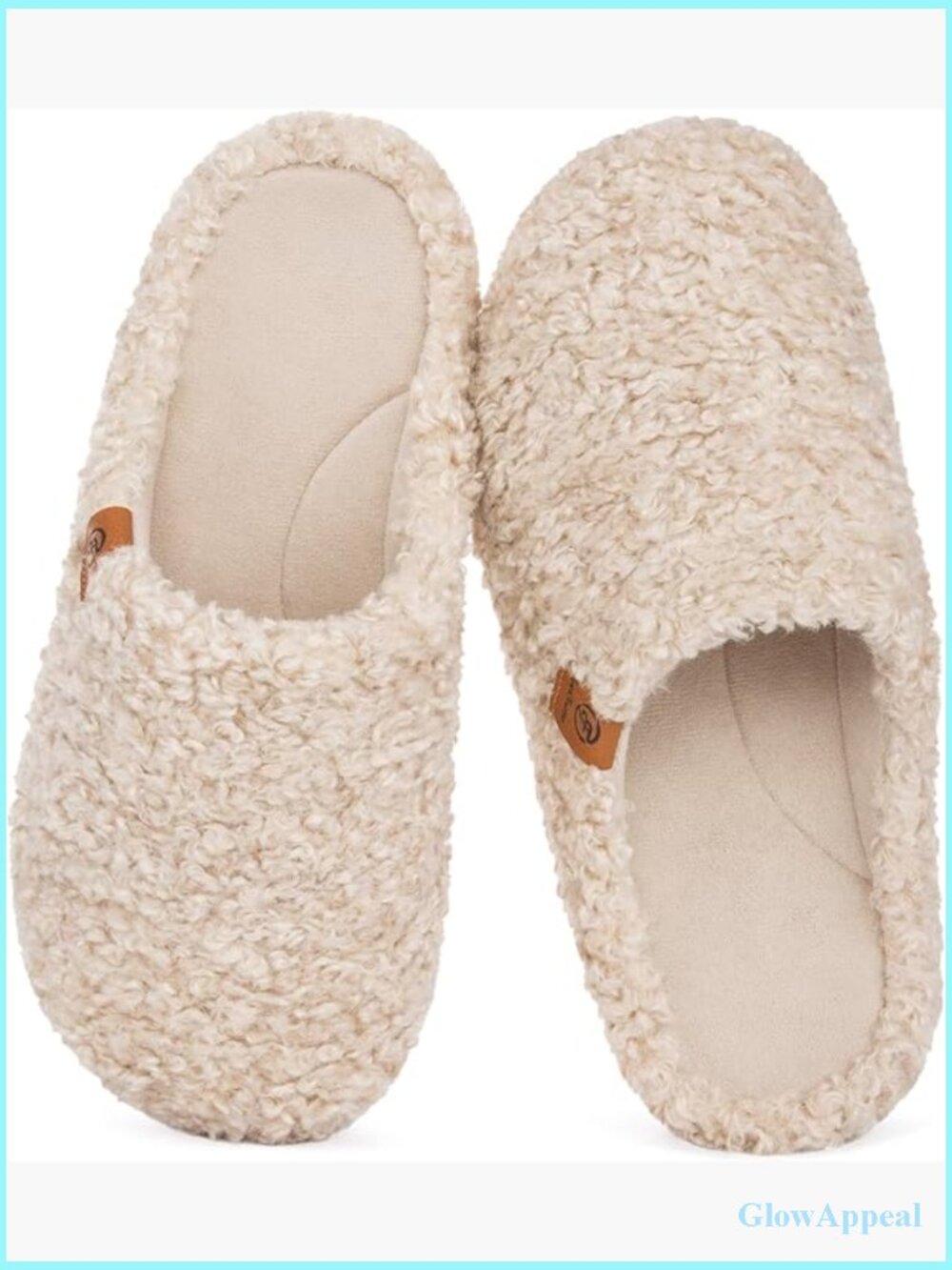 Fuzzy Clog Slippers with Slip on Footbed for Indoor Outdoor